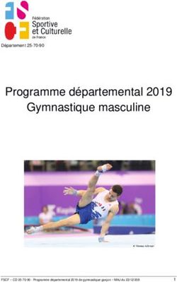 Programme départemental 2019 Gymnastique masculine