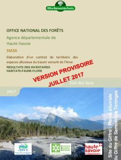 OFFICE NATIONAL DES FORÊTS - Agence départementale de Haute-Savoie - SM3A