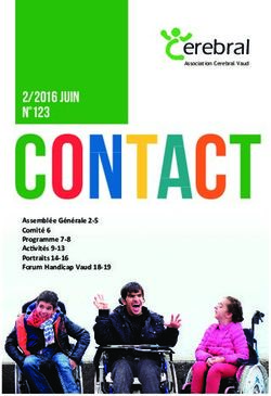 CONTACT erebral 2/2016 juin n 123 - Association Cerebral Vaud
