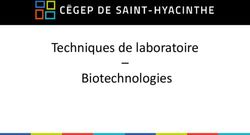 Techniques de laboratoire Biotechnologies