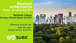 Réunion actionnaires Rouen, 13 septembre 2018 Bertrand Camus - Directeur Général Adjoint de SUEZ - F2iC
