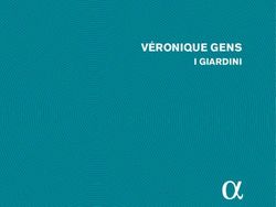 NUITS V&Eacute;RONIQUE GENS I GIARDINI