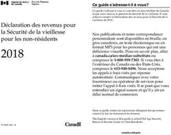 Déclaration des revenus pour la Sécurité de la vieillesse pour les non-résidents