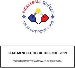 RÈGLEMENT OFFICIEL DE TOURNOI 2019 - FÉDÉRATION INTERNATIONALE DE PICKLEBALL - Fédération ...