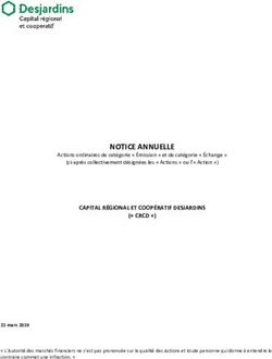 NOTICE ANNUELLE - Capital régional et coopératif Desjardins