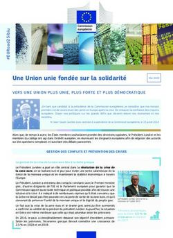 Une Union unie fond&eacute;e sur la solidarit&eacute;