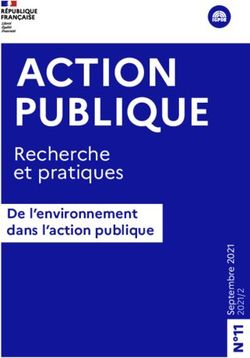 ACTION PUBLIQUE Recherche et pratiques - De l'environnement dans l'action publique - Ministère de l'Économie
