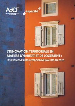 L'INNOVATION TERRITORIALE EN MATIÈRE D'HABITAT ET DE LOGEMENT : LES ...