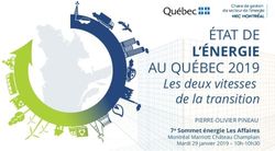 L'&Eacute;NERGIE &Eacute;TAT DE - PIERRE-OLIVIER PINEAU - Chaire de gestion du secteur