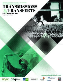 TRANSMISSIONS &TRANSFERTS - Institut d'histoire de l'Amérique française