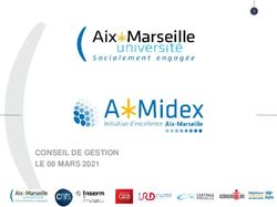 CONSEIL DE GESTION LE 08 MARS 2021 - Aix-Marseille Université