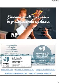 ENCOURAGER ET DYNAMISER LA PRATIQUE ORALE EN CLASSE - INSITU FRENCH SCHOOL