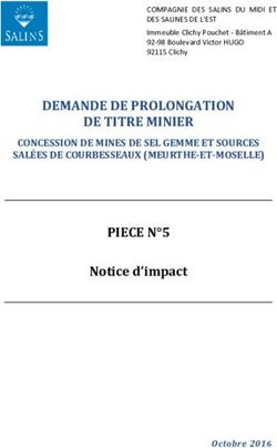 DEMANDE DE PROLONGATION DE TITRE MINIER - Economie.gouv.fr