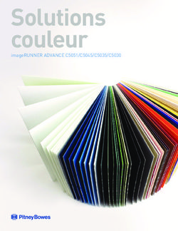 Solutions couleur imageRUNNER ADVANCE C5051/C5045/C5035/C5030