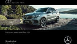 GLE Sport Utility Vehicle - Prix-courants valables dès le 22 mai 2018