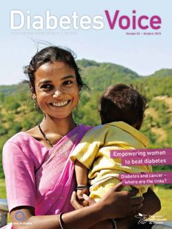 EMPOWERING WOMEN TO BEAT DIABETES - DIABETES AND CANCER - WHERE ARE THE LINKS? - PERSPECTIVES GLOBALES SUR LE DIAB&Egrave;TE