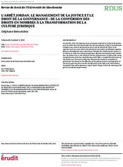L'ARR&Ecirc;T JORDAN, LE MANAGEMENT DE LA JUSTICE ET LE DROIT DE LA GOUVERNANCE : DE LA CONVERSION DES DROITS EN NOMBRES &Agrave; LA TRANSFORMATION DE LA ...