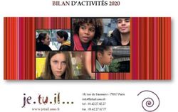BILAN D'ACTIVITÉS 2020 - www.jetuil.asso.fr - je.tu.il