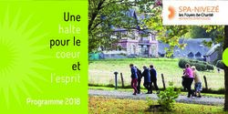 Une halte pour le coeur et l'esprit - Programme 2018 - Foyer de Charit&eacute; de Spa-Nivez&eacute;