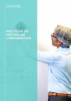 POLITIQUE DE GESTION DE L'INFORMATION - Glencore