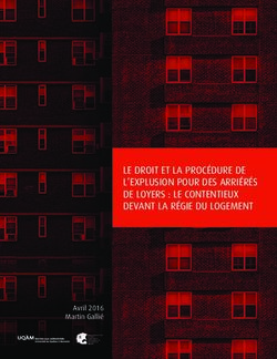 LE DROIT ET LA PROC&Eacute;DURE DE L'EXPLUSION POUR DES ARRI&Eacute;R&Eacute;S DE LOYERS : LE CONTENTIEUX DEVANT LA R&Eacute;GIE DU LOGEMENT - Avril 2016 Martin Galli&eacute; ...