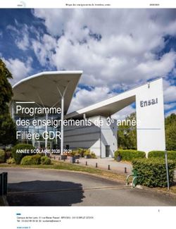 Programme des enseignements de 3e ann&eacute;e Fili&egrave;re GDR