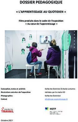 DOSSIER PEDAGOGIQUE " L'APPRENTISSAGE AU QUOTIDIEN " - Au coeur de l'apprentissage