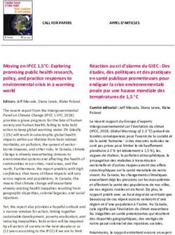 Moving on IPCC 1.5 C: Exploring promising public health research, policy, and practice responses to environmental crisis in a warming world - Springer