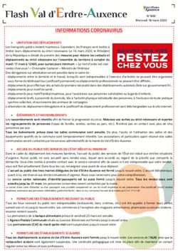 INFORMATIONS CORONAVIRUS - Mairie de Val d'Erdre-Auxence