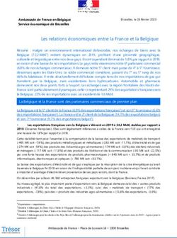 Les relations économiques entre la France et la Belgique