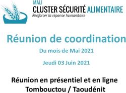R&eacute;union de coordination - R&eacute;union en pr&eacute;sentiel et en ligne Tombouctou / Taoud&eacute;nit - Food Security Cluster