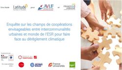 Enqu&ecirc;te sur les champs de coop&eacute;rations envisageables entre intercommunalit&eacute;s urbaines et monde de l'ESR pour faire face au d&eacute;r&egrave;glement climatique ...