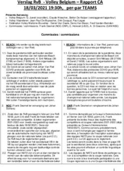 VERSLAG RVB - VOLLEY BELGIUM - RAPPORT CA 18/03/2021 19:30H, PER-PAR TEAMS - VOLLEY BELGIUM - RAPPORT CA 18/03/2021 19 ...
