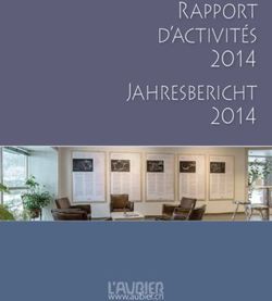 Rapport d'activités 2014 Jahresbericht 2014 - www.aubier.ch