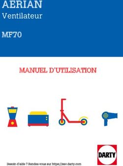 AERIAN Ventilateur MF70 - MANUEL D'UTILISATION - Darty
