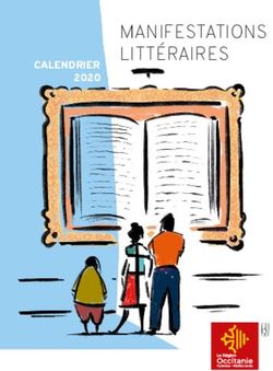 MANIFESTATIONS LITT&Eacute;RAIRES - CALENDRIER 2020