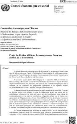 Conseil économique et social - UNECE