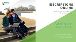 Admissions INSCRIPTIONS ONLINE - (Etudiants UE et HUE)