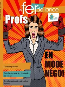 Profs - EN MODE NÉGO! - SERL