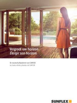 Vergroot uw horizon Élargir son horizon - De vouwschuifsystemen van SUNFLEX Les baies vitrées pliantes de SUNFLEX
