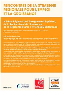RENCONTRES DE LA STRATEGIE REGIONALE POUR L'EMPLOI ET LA CROISSANCE
