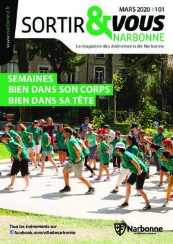 SEMAINES BIEN DANS SON CORPS BIEN DANS SA T&Ecirc;TE - MARS 2020 #101 Le magazine des &eacute;v&eacute;nements de Narbonne - Ville de Narbonne