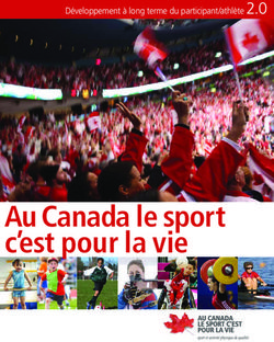 Au Canada le sport c'est pour la vie - Développement à long terme du participant/athlète 2.0