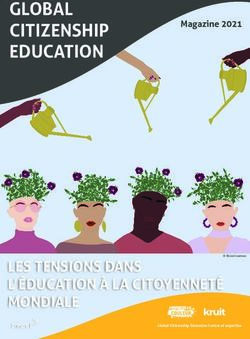 GLOBAL CITIZENSHIP EDUCATION - LES TENSIONS DANS L'ÉDUCATION À LA CITOYENNETÉ MONDIALE