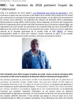 RDC : 'Les &eacute;lections de 2018 portaient l'alternance' - Civicus