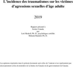 L'incidence des traumatismes sur les victimes d'agressions sexuelles d'âge adulte