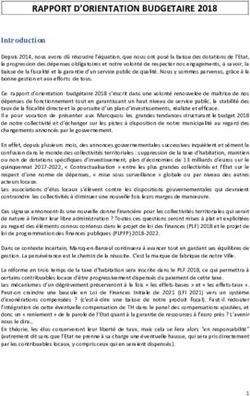 RAPPORT D'ORIENTATION BUDGETAIRE 2018 - Marcq-en-Baroeul