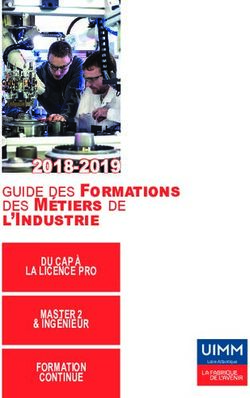 Guide des Formations des Métiers de l'Industrie - 2018-2019 du cap à la licence pro