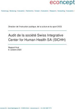Audit de la société Swiss Integrative Center for Human Health SA (SICHH) - Direction de l'instruction publique, de la culture et du sport DICS ...