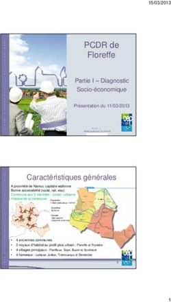 PCDR de Floreffe Partie I - Diagnostic Socio-&eacute;conomique - Commune de Floreffe